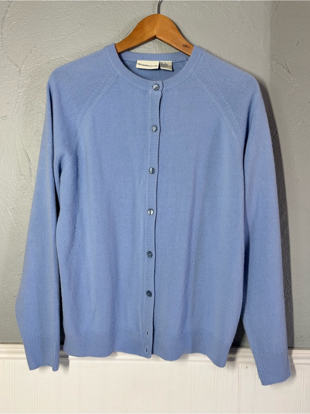 Appleseed’s Cardigan Powder Blue Pale Blue